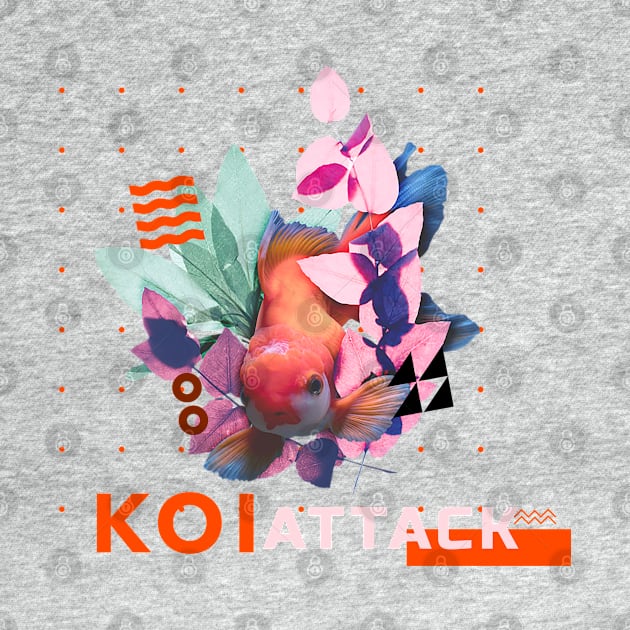 Koi Attack Japanese Graphic by Soba Wave Studio